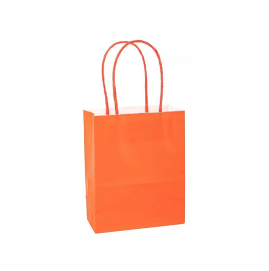 BOLSA KRAFT CON MANILLA (x Unidad) 18x9x24 (1A) naranja