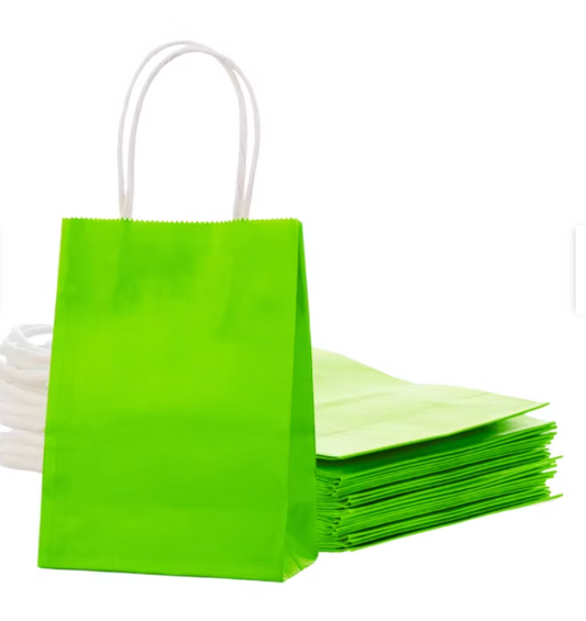 BOLSA KRAFT CON MANILLA (x Unidad) 30x12x41 (6) verde