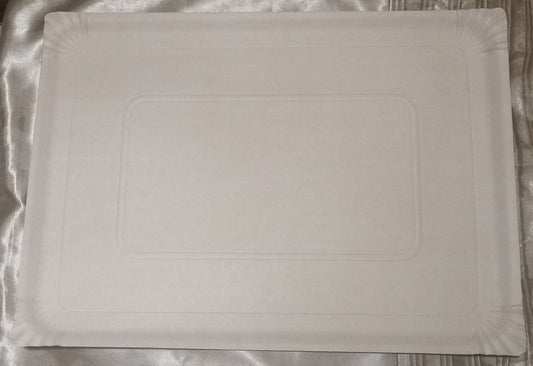 BANDEJA RECTANGULAR CARTÓN 15 con blonda