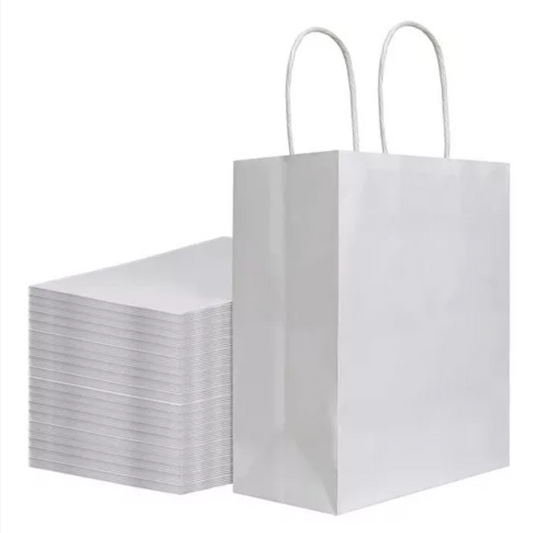 BOLSA KRAFT CON MANILLA (x Unidad) 30x12x41 (6) Blanco