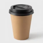 Vaso Polipapel Kraft (50 U. x Paq) 8oz con Tapa